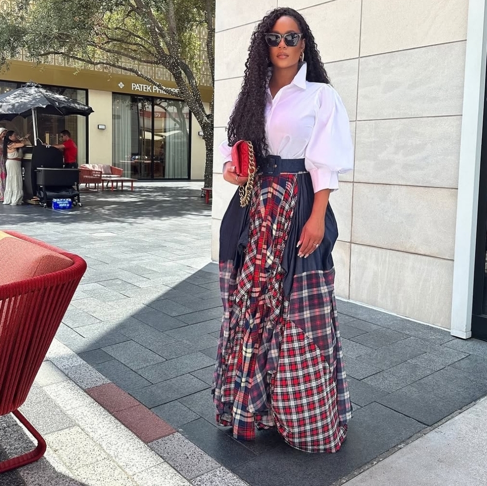 Kosmios Distressed Maxi Skirt
